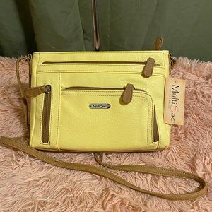 MultiSac Banana & Hazelnut Summerville 4 Compartment Crossbody Bag